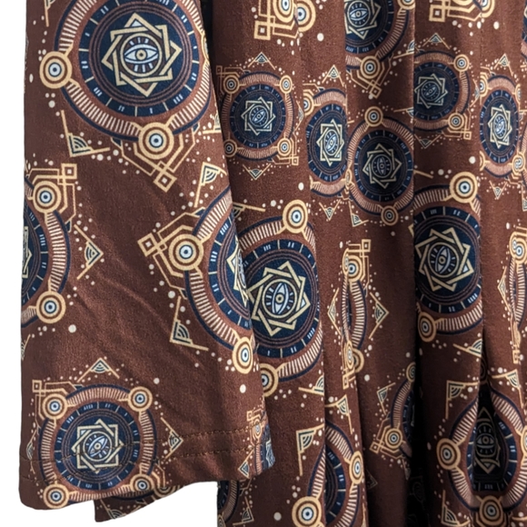 Reborn Third Eye Patter Midi Dress L - Picture 2 of 3